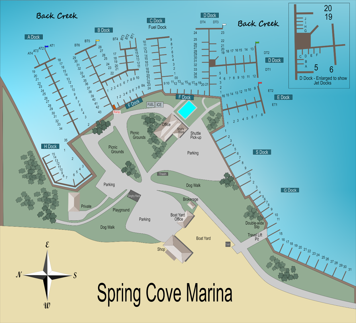 map of marina